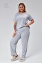Winter Luxury Pajama Set with Elastic Waist, Comfortable Model, Viscose Cotton Women's Pajama Set - 5