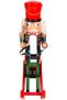 Christmas Ornament, Lead Soldier, Nutcracker, Rocking Horse, with Axe, Red-Blue - 25X30 cm - 2