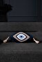 Evil Eye Eye-Shaped Denim Knitted Decorative Pillow – 25X40 cm |   Hand-Knitted Evil Eye Throw Pillow with Fiber Filling - 8