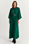 Women's Green Belted Maxi Dress Masf15 - 7