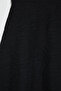 Black Rose Patterned Knitted Large Size Skirt - 8