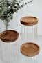 3-Piece Acacia Vacuum Jar Set with Lid - 5