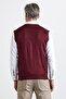 Men's Plus Size Regular Cut V-Neck Sleeveless Sweater Knitwear Sweater - 8