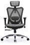 SIHOO M57 Ergonomic Office Chair - 3D Armrests, Breathable Mesh, Adjustable Lumbar Support (Gray) - 6