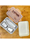 Bento Lunch Box 800ml. Stainless Steel (P05) 3 Compartments (with Spoon as a Gift) - 3