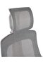 Robotto 609 Ergonomic Mesh Chair - High Back, Adjustable, Ultra Comfortable - White/Silver - 4