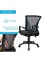 Ergonomic Mesh Office Chair with Lumbar Support & Armrest - Black, Comfortable & Adjustable - 5