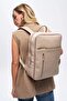 Deridense Organizer Laptop Premium Vegan Leather Backpack Laptop Bag Unisex