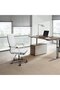 Luxurious White PU Leather Office Chair – Extra Comfort, Adjustable, 280lbs Capacity - 4