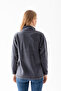 Women's Smoked Zipper Pocket Stand Collar Fleece Jacket - 4