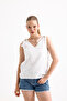 White Blouse - Bird Eye Detail - 2