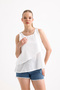 Asymmetric Cut Button Detailed Blouse - 2