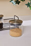 Ramona Silicone Lid with Stand 3-Piece Glass Spice Set - 4