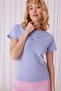 Women's Printed Lilac Short Sleeve T-shirt - 2