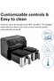 Dual Size 8.5L Digital Air Fryer, 5.3L & 3.2L baskets-independently controlled, SYNC Finish Function - 3