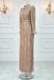 Gold Hijab Lidya Evening Dress - 3