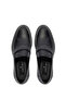 Men's Genuine Leather Black Loafer Shoes - 5