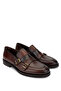 Men's Genuine Leather Tan Loafer Shoes - 2