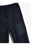 Basic Jogger Sweatpants with Tie Waist Pocket Detail and Ribbon - 3