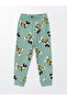 Baby Matte Green Printed Crew Neck Long Sleeve Printed Baby Boy Pajama Set - 3