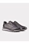 Thermo Sole Genuine Leather Black Men's Sports Shoes - 2