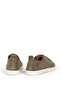 Women's Lace-Up Comfortable Sole Casual Shoes Real Leather 212701 Khaki - 3