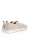 Women's Lace-Up Comfortable Sole Casual Shoes Real Leather 212701   Gray - 6