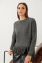 Women's Gray Skirt-Tipped Tassel Knitwear Sweater 20234290 - 3