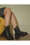 Vegan Lace-Up Black Women's Boots Manufactory Sale