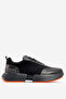 Men's High Sole Lace-Up Leather Comfort Sneaker Mc 20276 Black