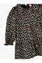 Floral Dress Long Sleeve Viscose Fabric - 3