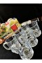 Glass Cup with Handle, Glass Cup, Tea and Coffee Cup, Glass 120 Ml, 6 Pieces