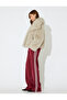Wide Leg Elastic Waist Stitching Detailed Pocketed Piped Tracksuit Pants - 2