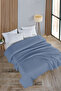 Cotton Honeycomb Baby Blue Pique Bedspread Double - 200X230 cm