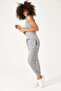 Women's Beige Elastic Leg Sweatpants - 5