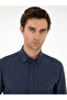 Navy Blue Slim Fit Long Sleeve Shirt 50291698-Vr033 - 2