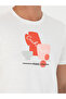 White Slim Fit Crew Neck T-Shirt 50265875-Vr013 - 7