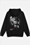 Life Magician Magician Back Printed Hooded Semi Oversized Sweatshirt Black Hoodie 1218