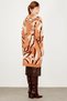 EMBOSSED KNIT PATTERNED KNIT SWEATER SALMON - 4