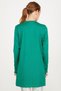 LEATHER DETAILED KNITWEAR TUNIC GREN - 4