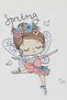 Girl's T-Shirt Spring Themed Ballerina Girl Printed 1.5-5 Years Old, White - 4