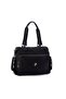 Women's Large Size Shoulder Bag Black Buzzy (Width: 37, Height: 30 cm) - 3
