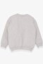 Girl's Sweatshirt with Teddy Bear Accessory, Age 1.5-5, Beige Melange - 2