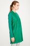 LEATHER DETAILED KNITWEAR TUNIC GREN - 2