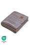 Cuo Knitted Knitwear Bedspread Sofa Cover - Cappuccino - 130X170 cm - 2