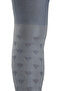 Girl's Cotton Heart Pattern Pantyhose Blue - 3