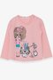 Girl's Long Sleeve T-Shirt Painter Girl Printed 1-4 Years, Powder