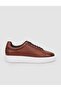 100% Genuine Leather Tan Lace-Up Men's Sports Shoes
