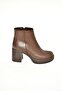 T 820197409   Brown Thick Heeled Women's Boots - 7