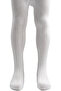 Girl's Cotton Chain Pattern Pantyhose White